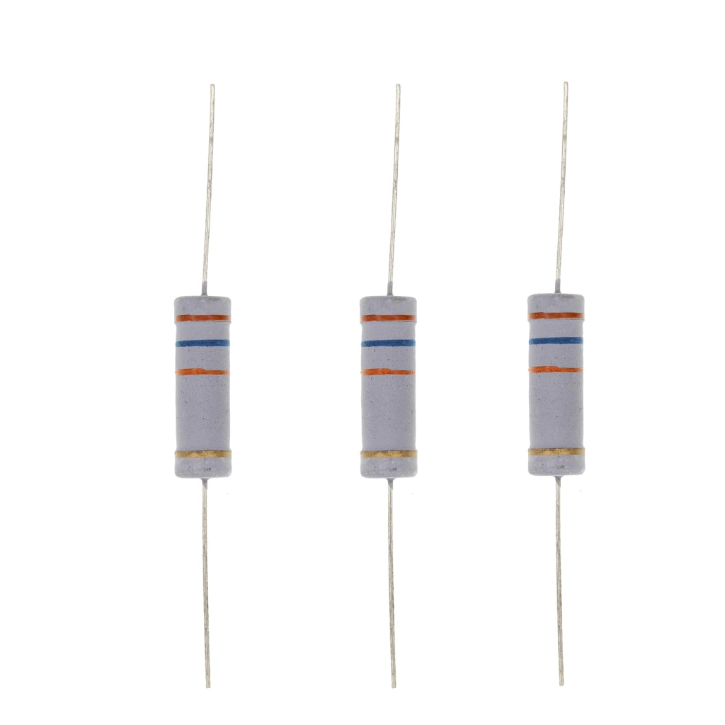 10 resistenze metallo-ossido, 5W, 36K Ohm, tolleranza 5%
