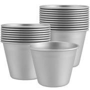 20 stampi per muffin/dariole, in alluminio, antiaderenti, dimensioni 7x4,2x5,6 cm