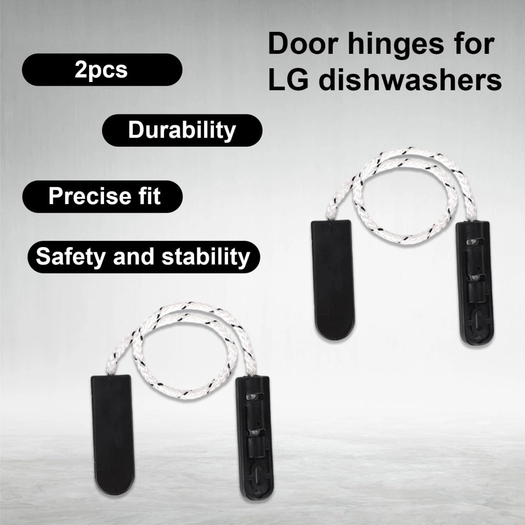 Set di 2 cavi per cerniere della porta, compatibili con lavastoviglie LG, lunghezza 29,5 cm