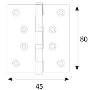 CERNIERA ZINCATA mm. 80x45 - pz. 2
