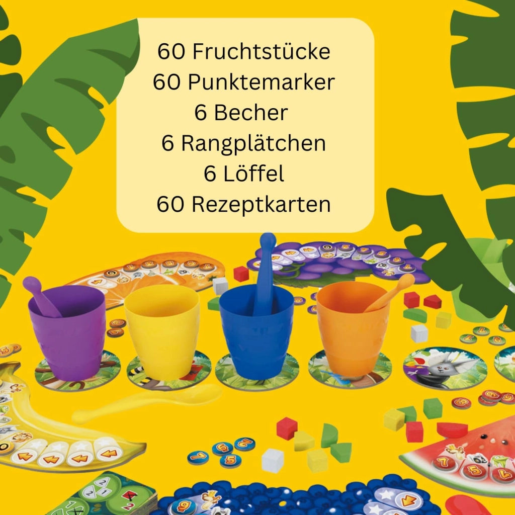 Gioco dei bicchieri di frutta – Gioco di logica per 2-6 giocatori, dai 6 anni in su