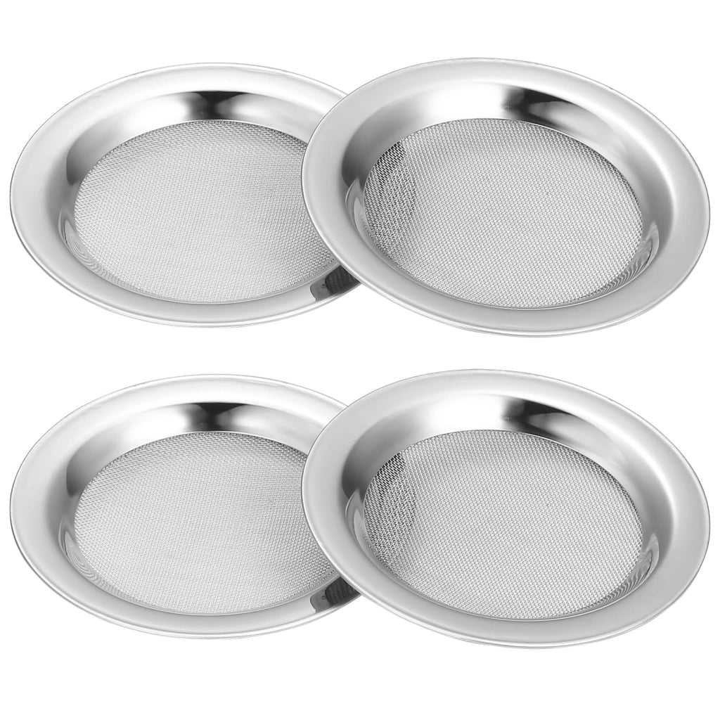 Set di 4 setacci in acciaio inossidabile, diametro 10 cm, per l'aromaterapia