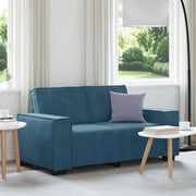 Divano a 2 Posti Blu 160x78x84 cm in Velluto