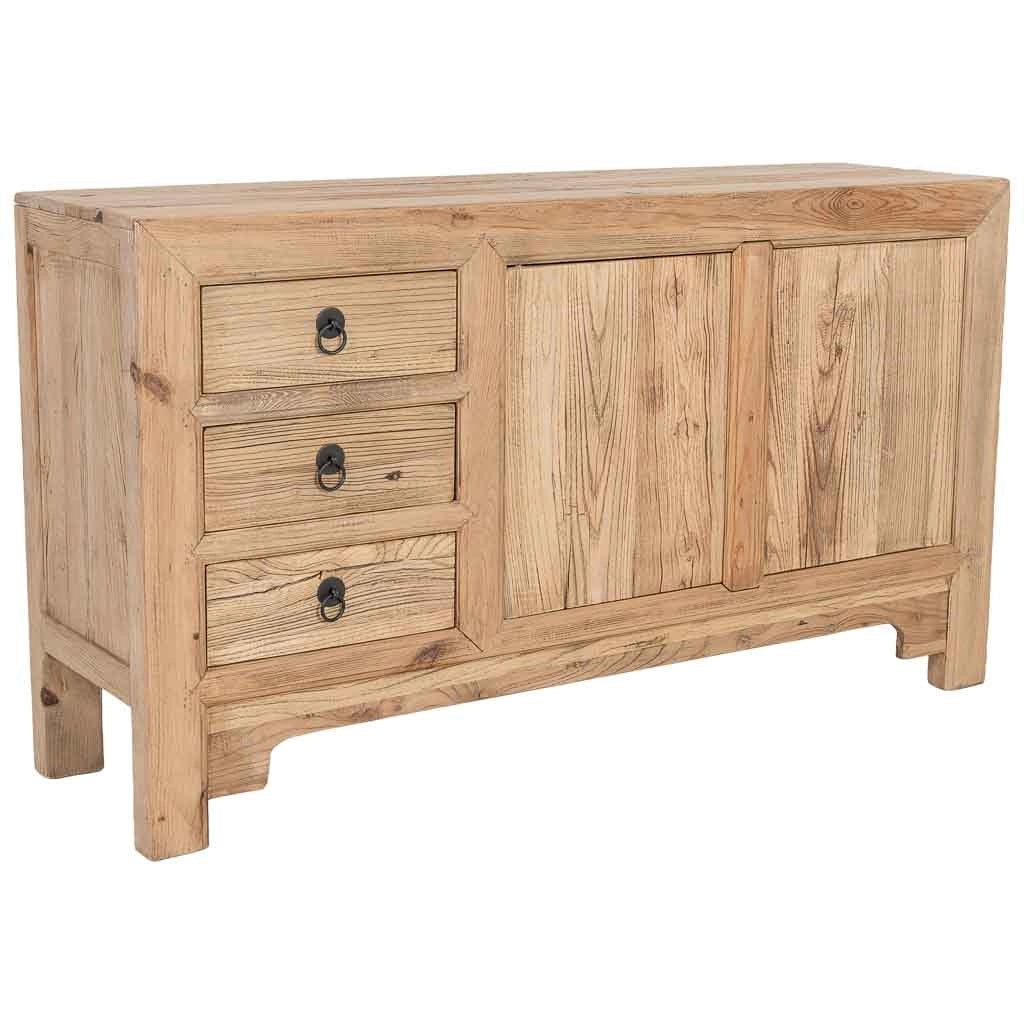 Credenza in legno beige 145x40x81h cm