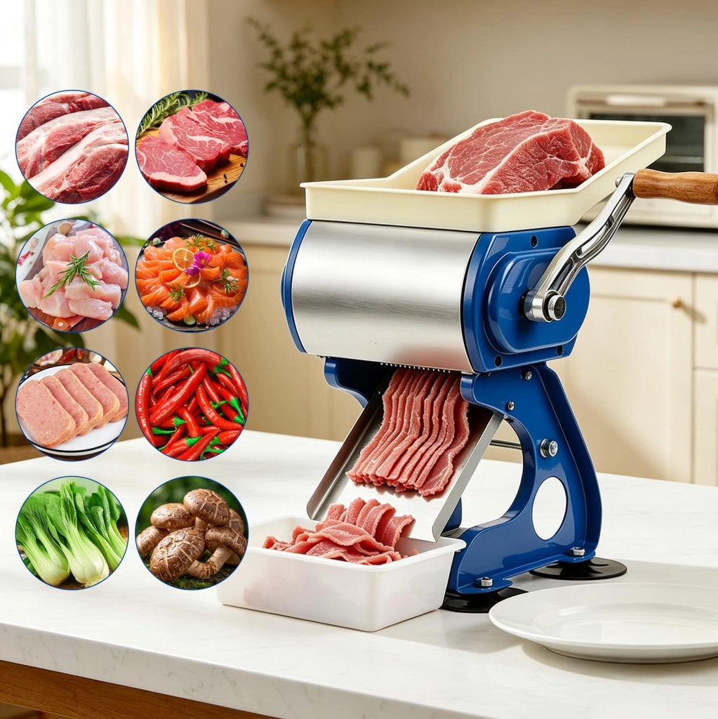 Macchina per tagliare a mano per carne, lama in acciaio inossidabile da 2,5 mm
