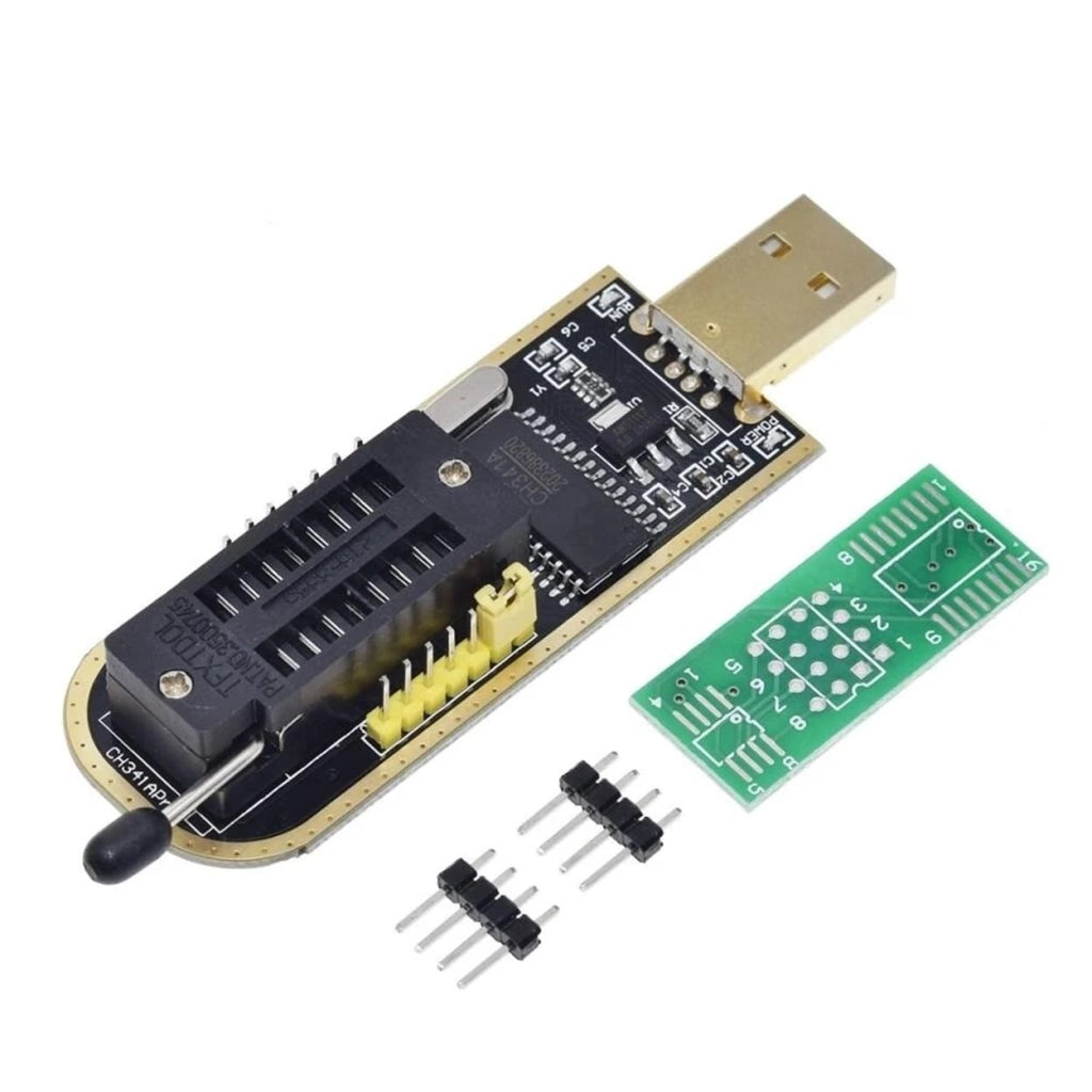 Programmatore USB CH341 per chip EEPROM della serie 24/25, compatibile con memorie flash SPI e BIOS