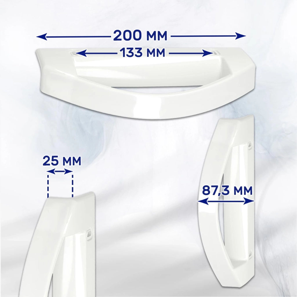 Maniglia per porta di frigorifero, bianca, 200 mm, compatibile con AEG/Electrolux