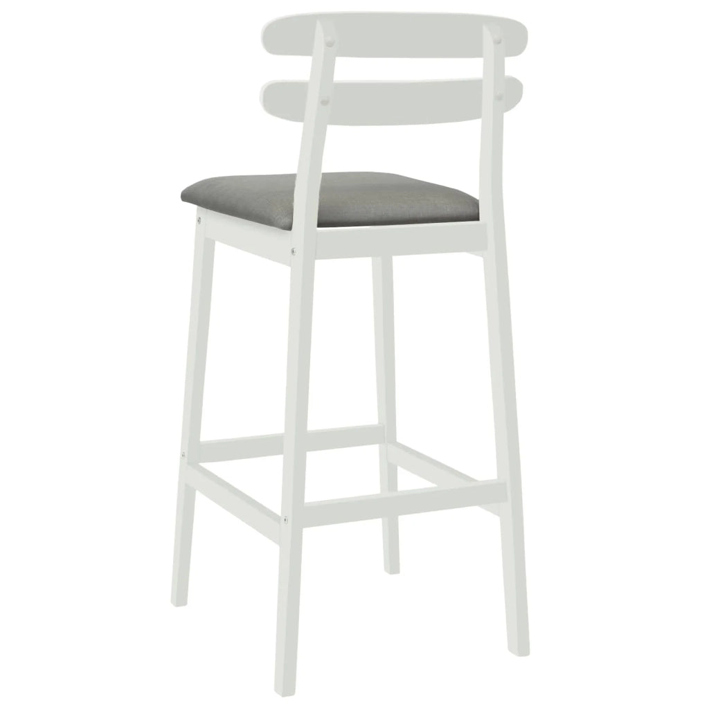 Sgabello da bar 2 pz Bianco e Grigio 42047618