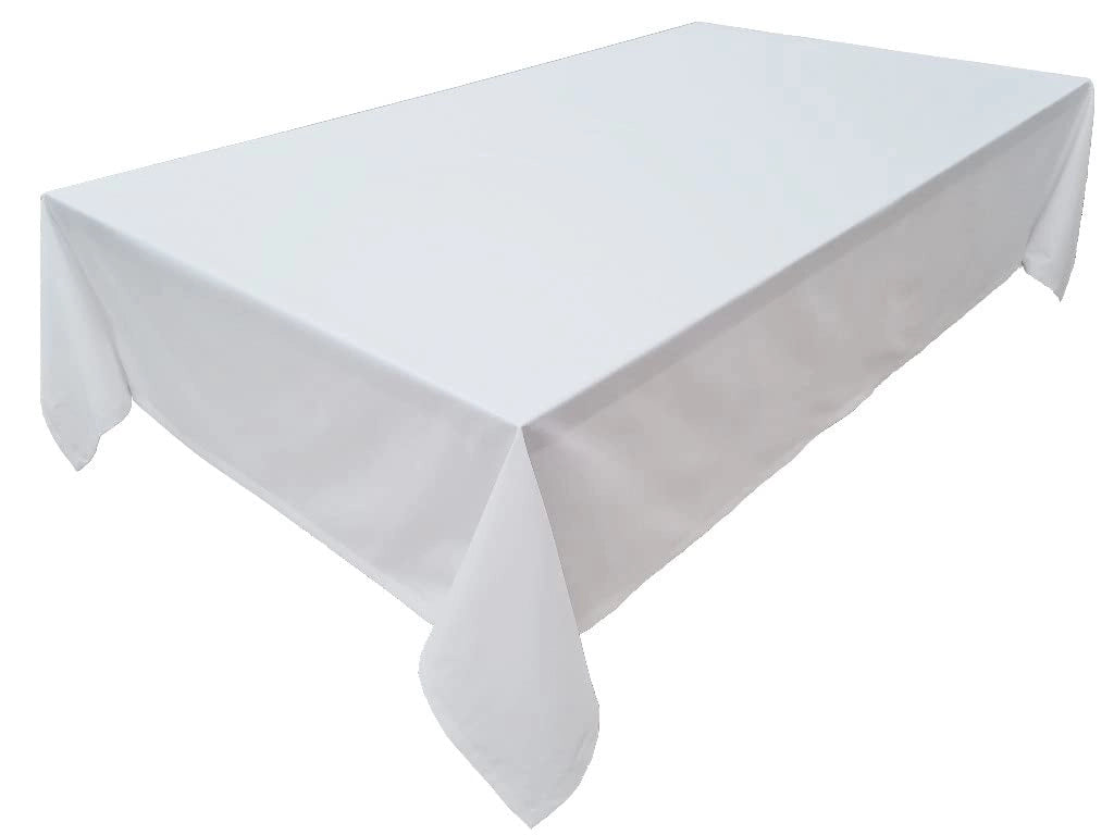 Tovaglia ovale, 150x350 cm, 100% cotone, bianca