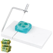 Portasapone con base in marmo, acciaio inossidabile, dimensioni 18,5x21,3 cm