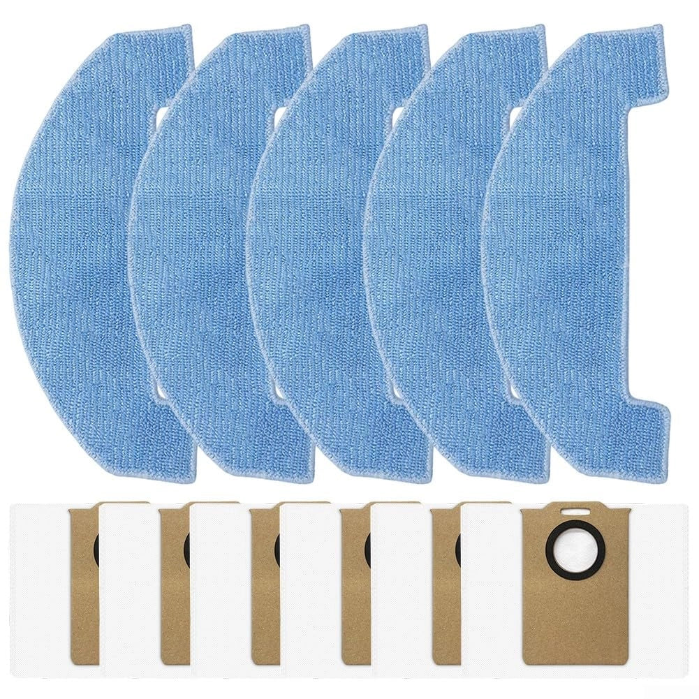 Set di panni per la scopa e sacchetti per l'aspirapolvere per Ultenic T10 Lite/Pro