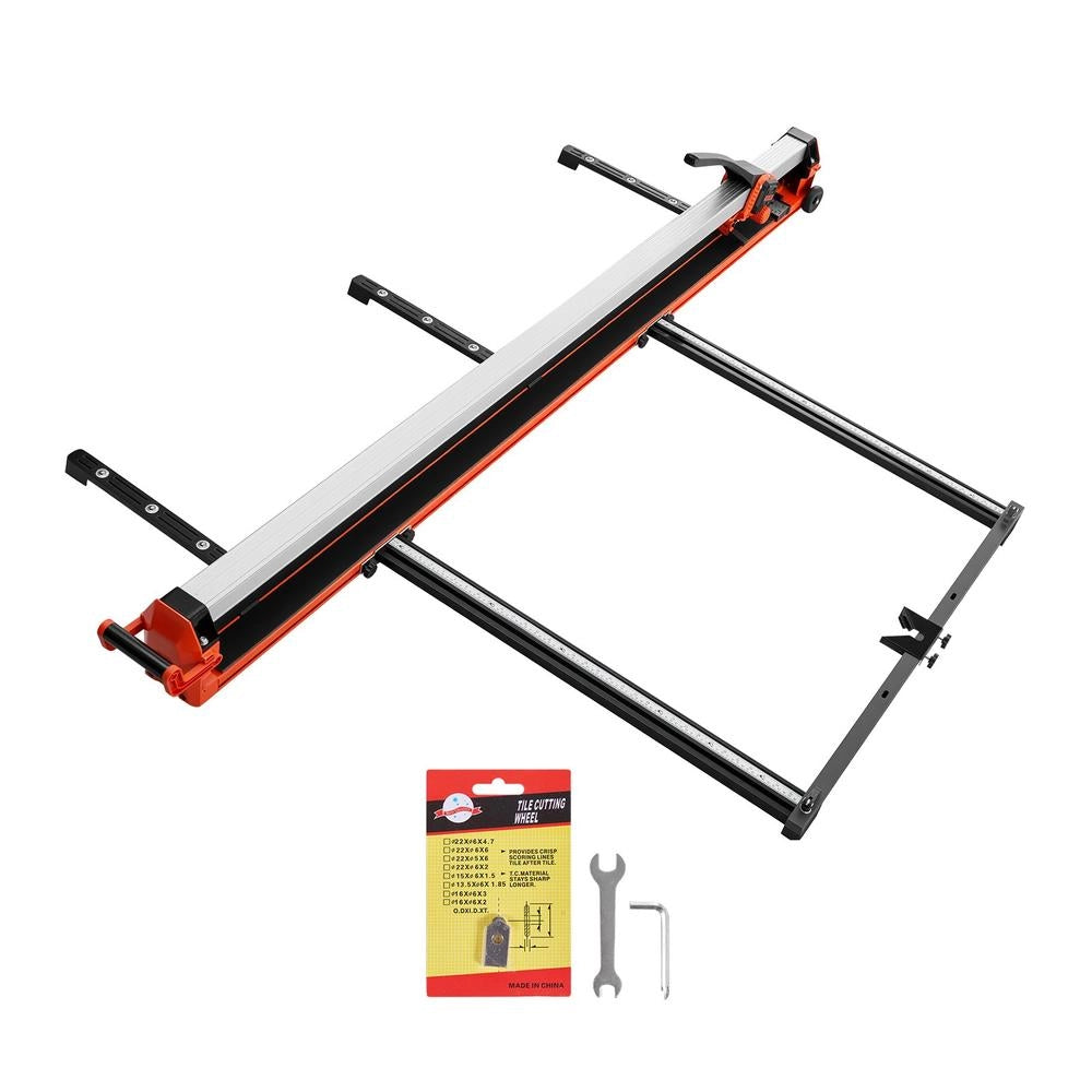 Tagliapiastrelle Manuale 1800mm TC-X01A-1800 in Acciaio al Carbonio Arancione, Guida Precisa per Taglio Piastrelle e Ceramica Fai da Te