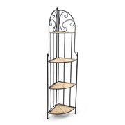 Set 2 scaffali angolari in metallo cm 49x34x164h