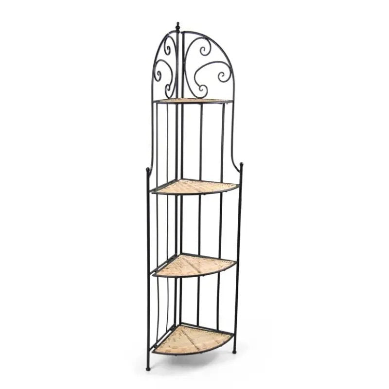 Set 2 scaffali angolari in metallo cm 49x34x164h
