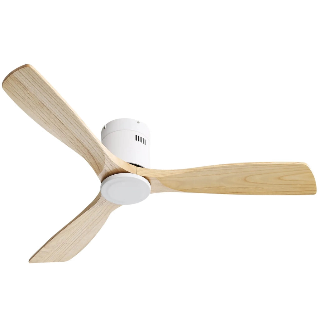 Ventilatore da soffitto 52 pollici con telecomando e pale in legno massello