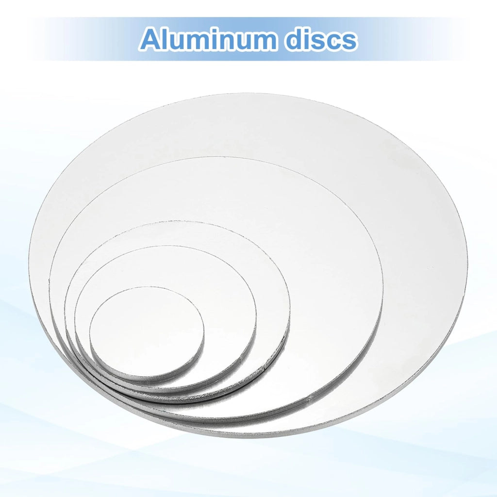 Disco in alluminio 1060, diametro 80 mm, spessore 4 mm, colore argento