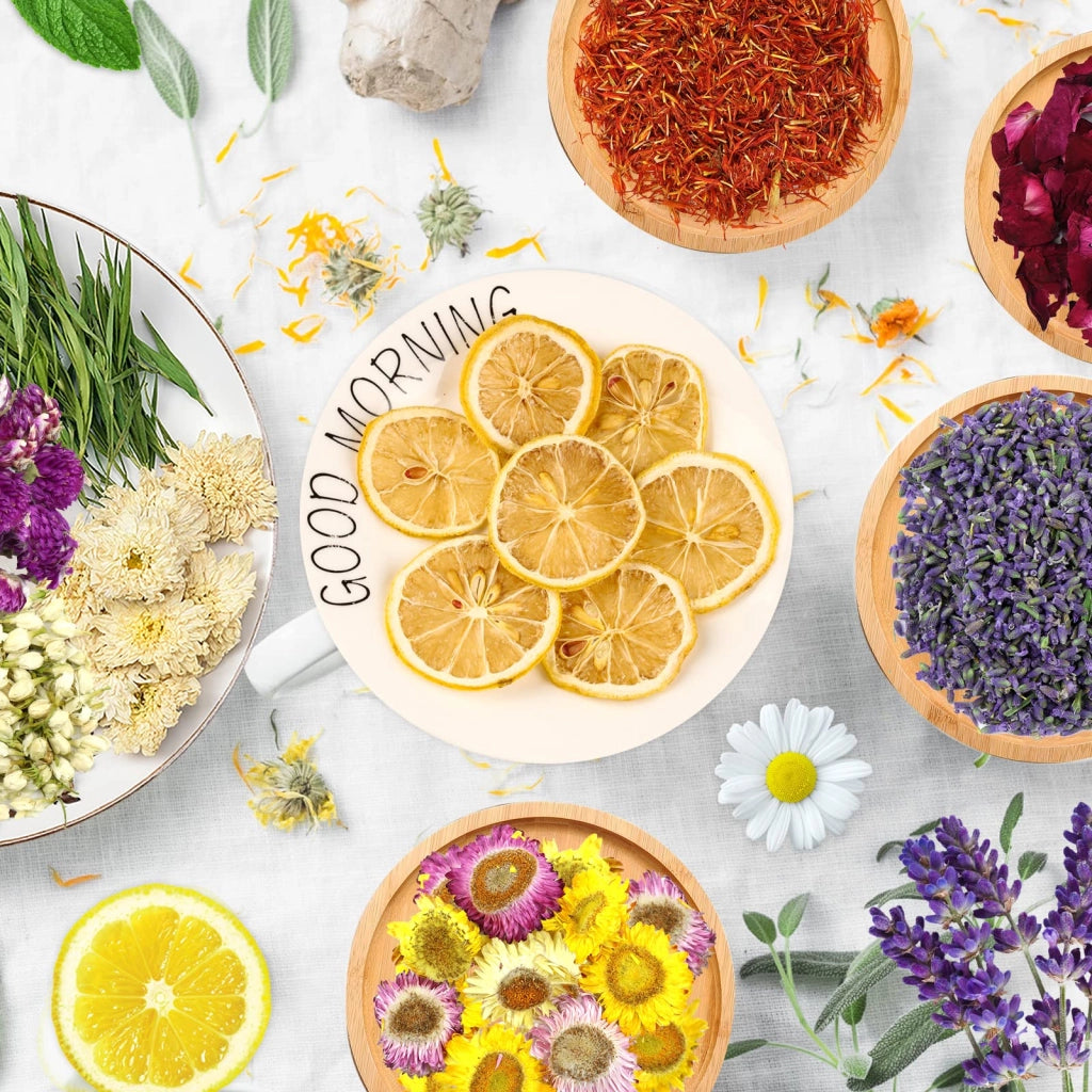 20 fiori e erbe essiccate per saponi, candele, progetti fai-da-te