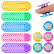 60 magneti rotondi, diametro 30 mm, colorati, adatti per frigoriferi e lavagne magnetiche