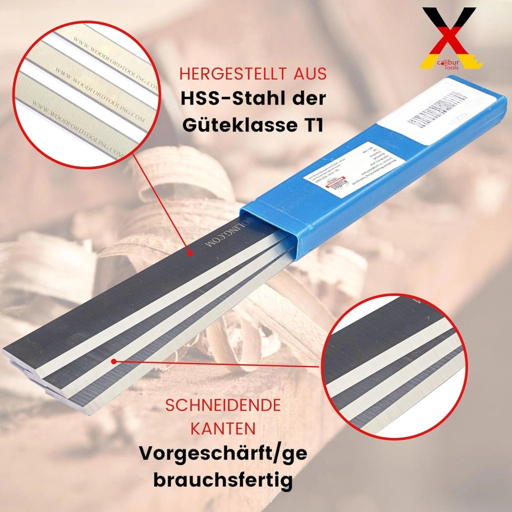 2 pezzi lame per pialla 170 x 25 x 3 mm HSS 18% tungsteno lame per pialla