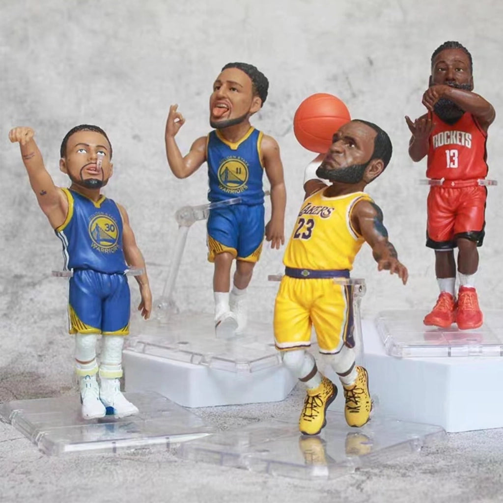 Figurina in vinile a forma di stella del basket, 5 cm, articolo da collezione, decorazione