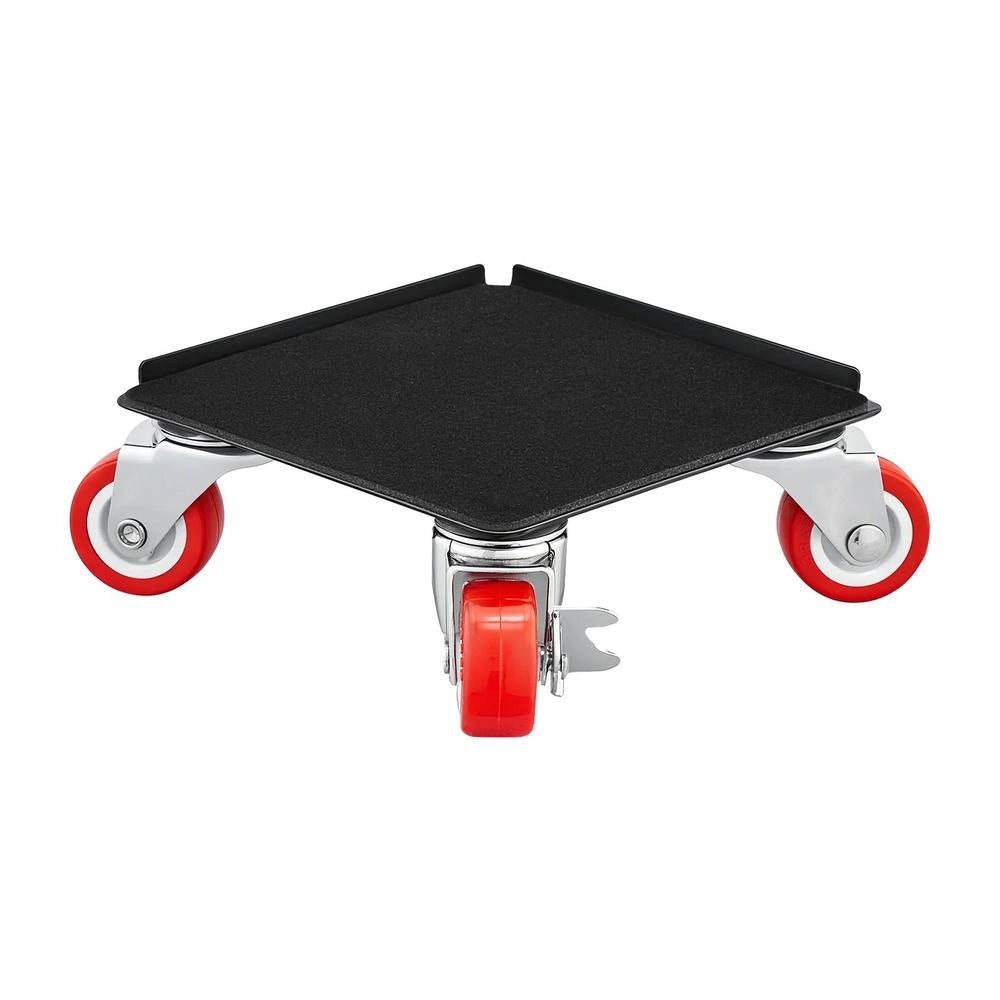 Set 4 Carrelli per Mobili XY-7 in Acciaio al Carbonio con 5 Ruote Girevoli a 360 Gradi Trasportatore Carico 544 kg per Fai da Te