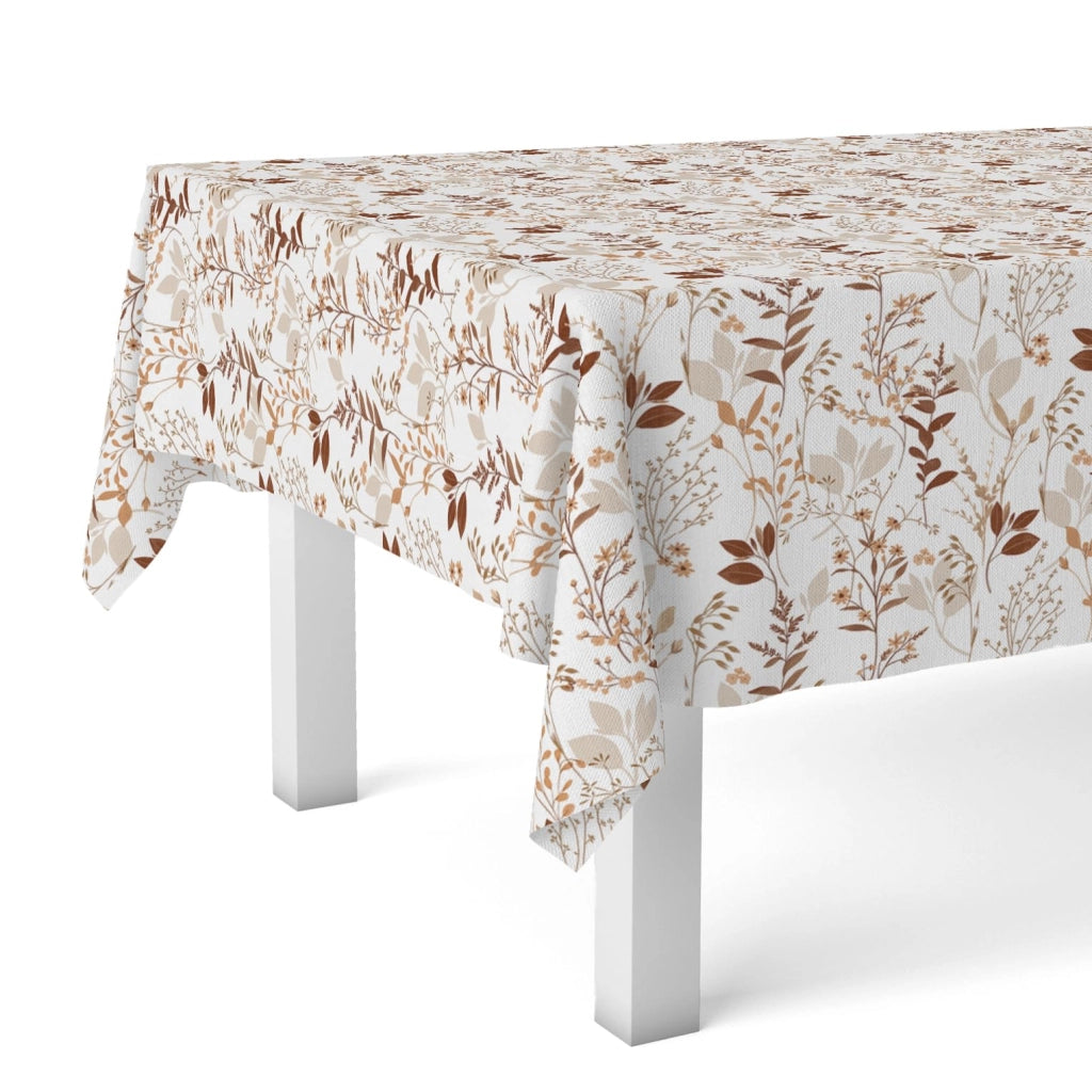 Tovaglia botanica, 260x140 cm, lavabile e resistente alle macchie