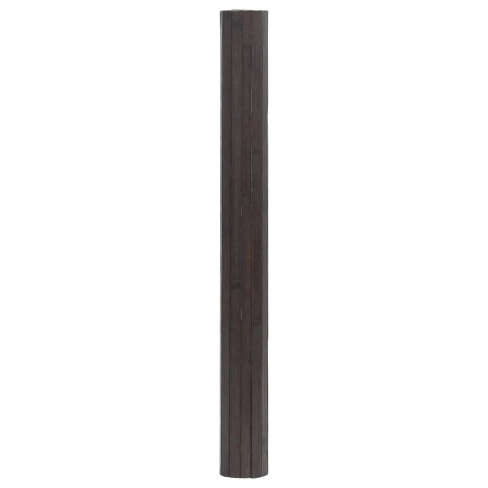 Tappeto Rettangolare Marrone Scuro 70x100 cm in Bambù