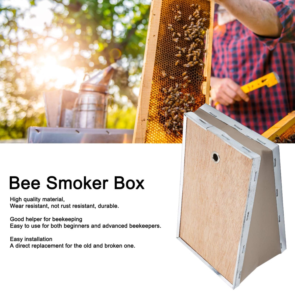 Contenitore per il fumo delle api, in legno/acciaio, ricambio
