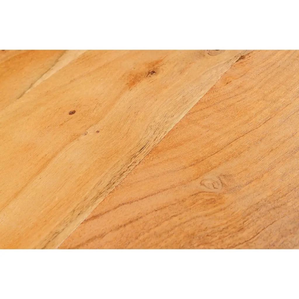Buffet ARAVIS 145 cm – Legno massiccio di acacia chiaro scolpito – 2 porte e 3 cassetti