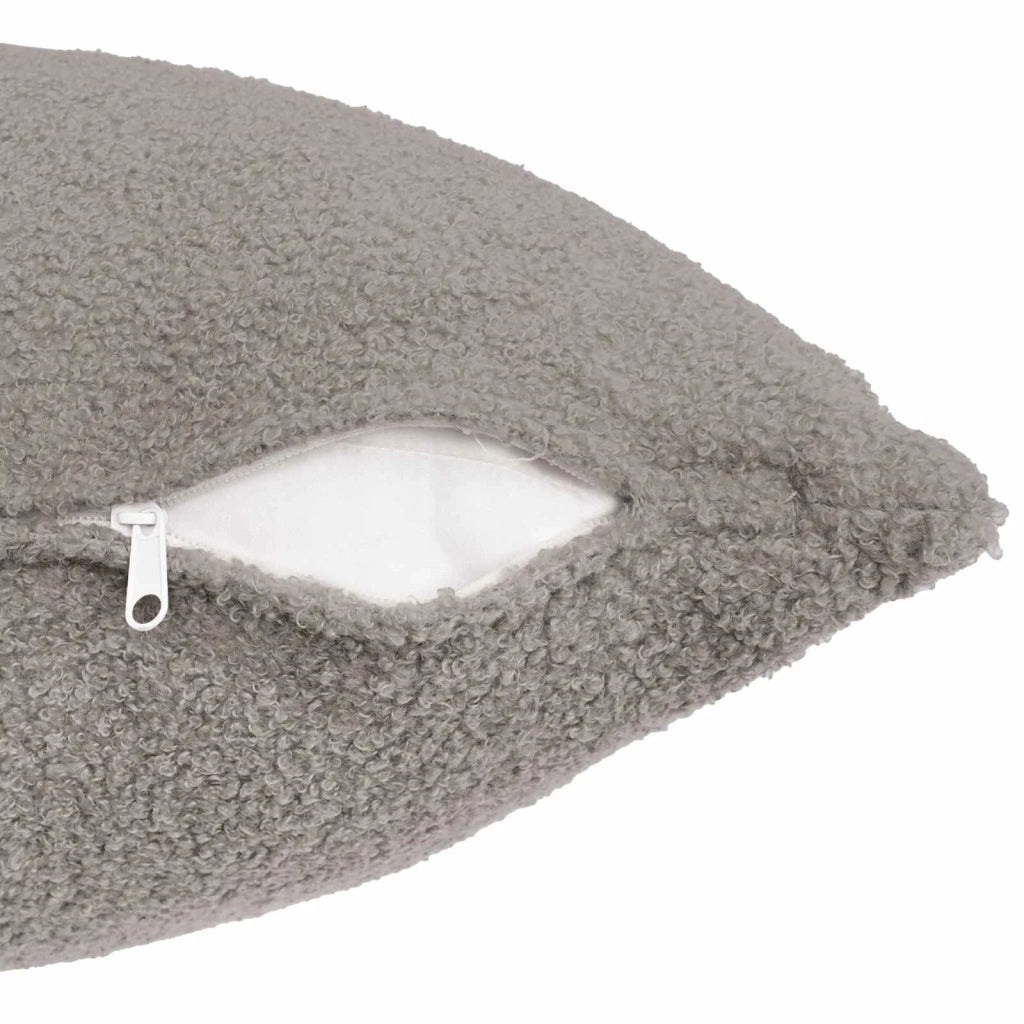 Federa 2 pz HEERLEN Grigio Chiaro 30 x 30 cm Bouclé 907449