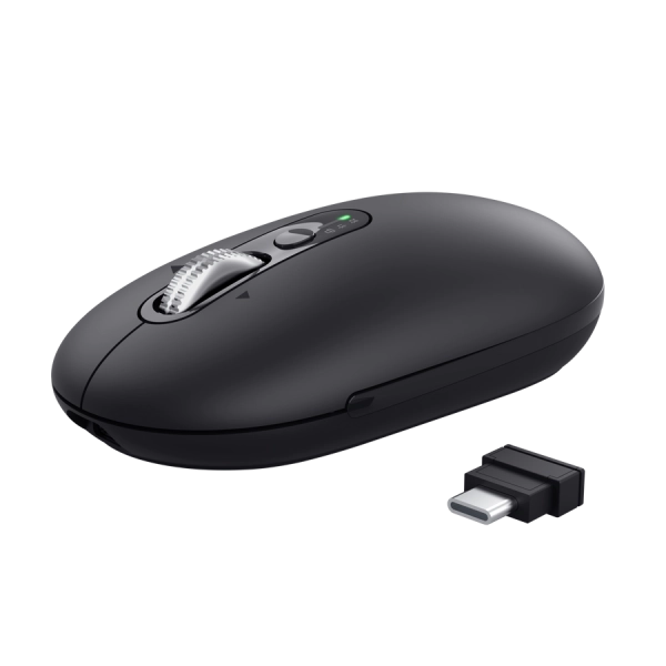 TRUST MOUSE WIRELESS HYPERSCROLL RICARICABILE MULTICONNECT WL 2,4GHZ + 2x BT ULTRASOTTILE SILENT - 3