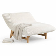 Poltrona da lettura 80x61x71,9 cm in velluto blu con cuscino lombare
