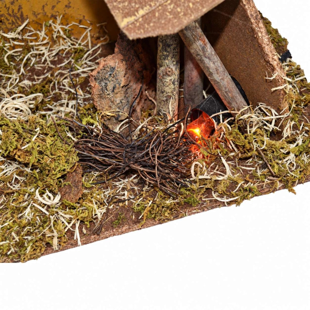 CAPANNA CON FUOCO 43x20x28 CM