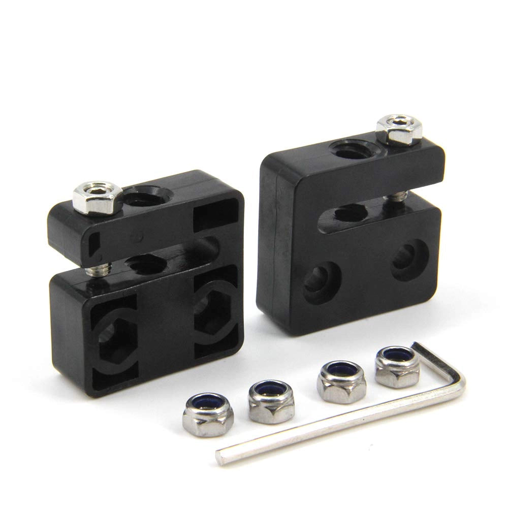 Blocco di fissaggio anti-contraccollo da 8 mm, 2 pezzi, in POM, con avanzamento di 4 mm