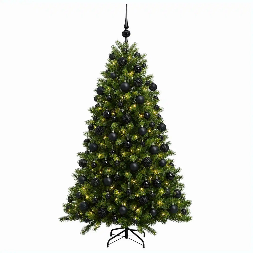 Albero di Natale Artificiale con Palline 210 cm 300 LED 3466439