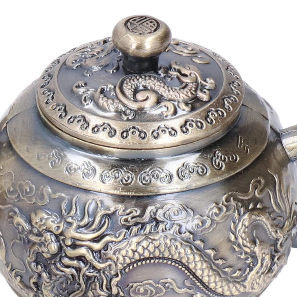 Set di caffettiere turche, 4 tazze, vassoio, lega di zinco, stile vintage