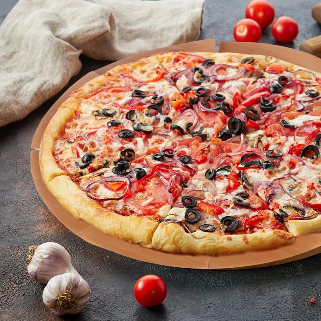 Carta da forno riutilizzabile, rotonda, 2 pezzi, 26x26 cm, con rivestimento antiaderente