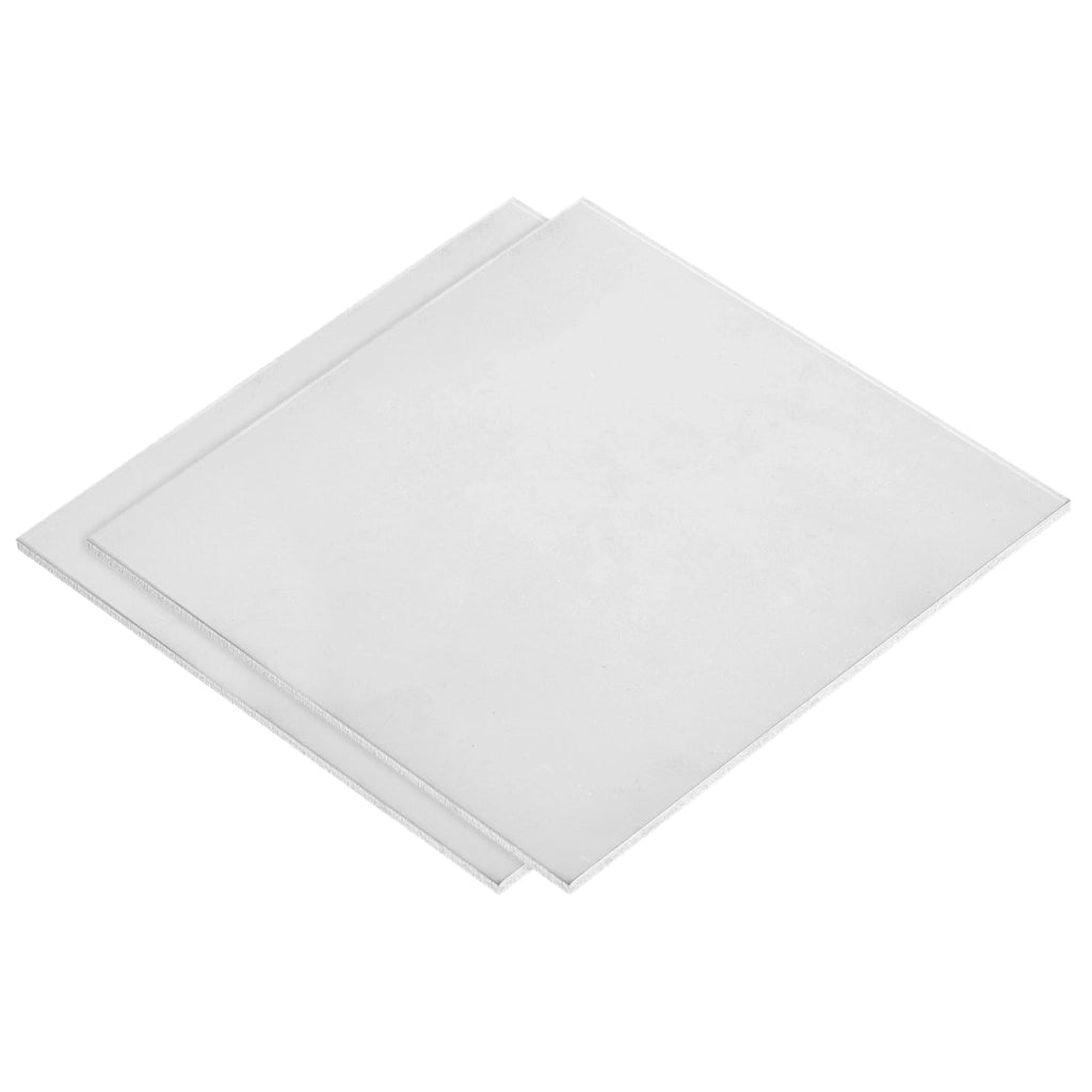 Piastre in titanio GR2, dimensioni 200x200x2 mm, confezione da 2 pezzi, piastra metallica