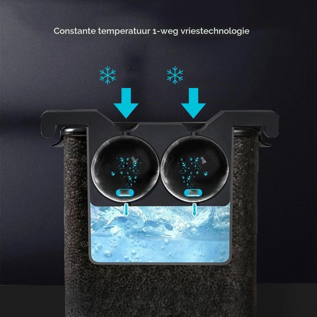 Stampo in silicone ABS a forma di pallina da neve, con 2 scomparti, diametro 6 cm, trasparente