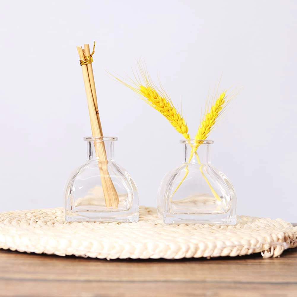 Flacone in vetro diffusore, capacità 150 ml, forma quadrata, ricaricabile, per aromaterapia fai da te