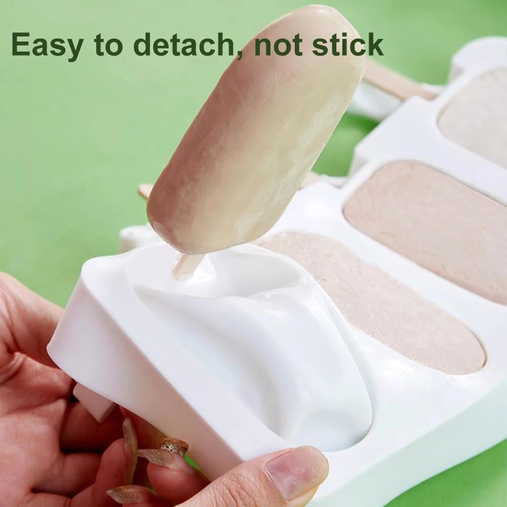 Stampi in silicone per ghiaccio, set da 102 pezzi, con 50 bastoncini, per preparazioni fatte in casa