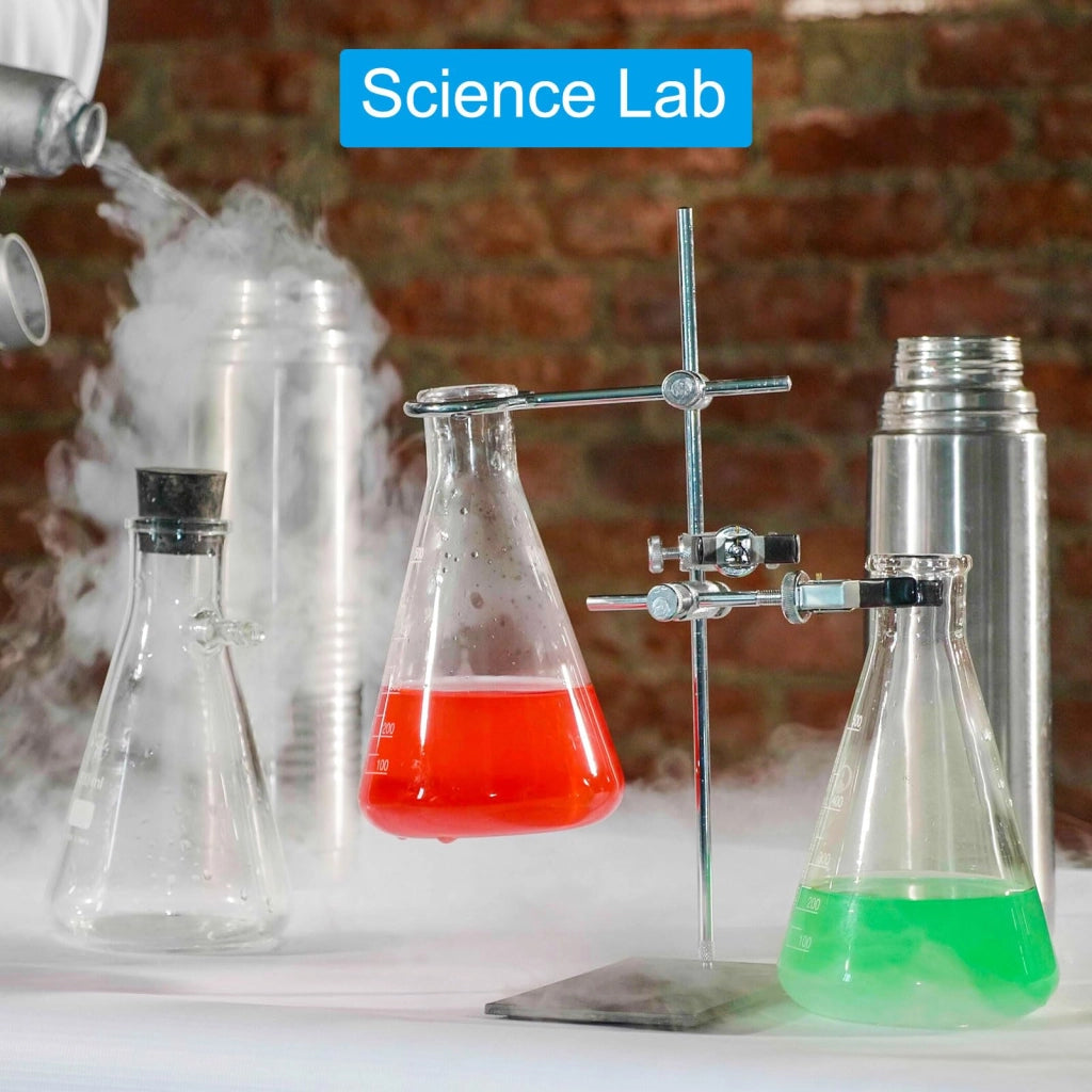 Set di 3 beute Erlenmeyer da 1000 ml, in vetro borosilicato, con collo stretto