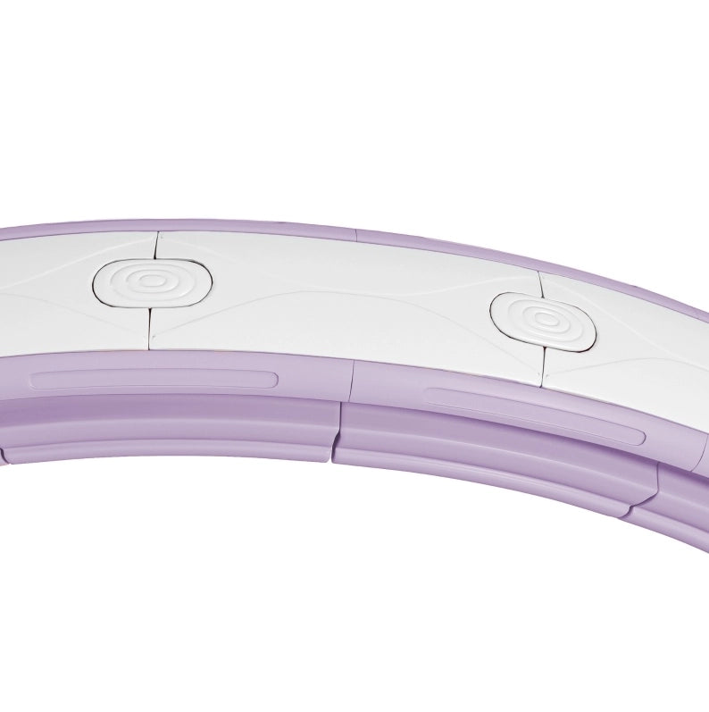 Hula hoop adulto 76-113 cm plastica viola con palla pesata e contatore digitale