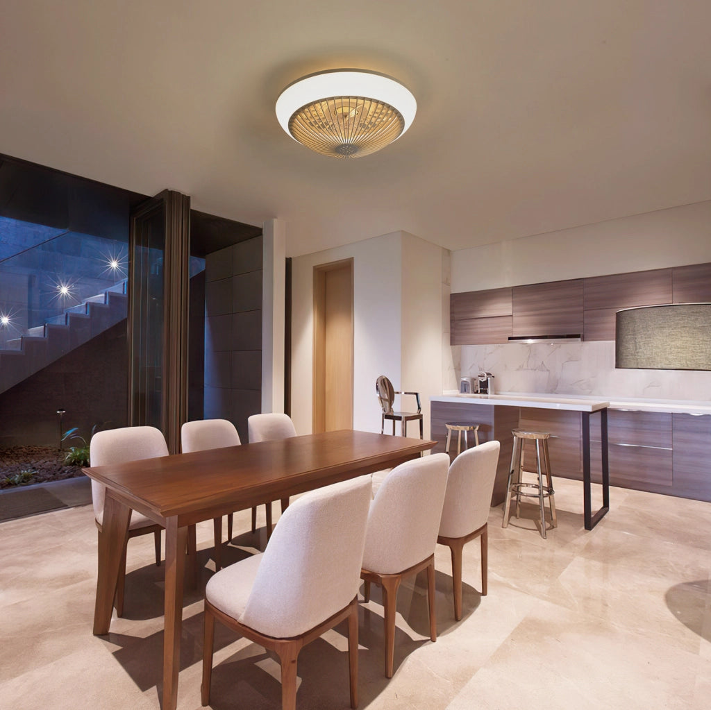 Ventilatore da soffitto 38 cm con luce LED RGB e telecomando