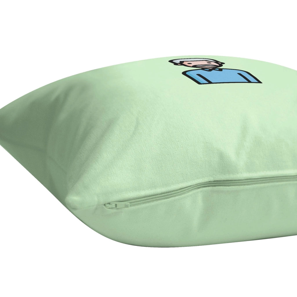 Custodia per cuscino, 60x60 cm, verde chiaro, in poliestere, per divano