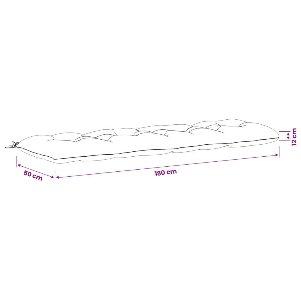 Cuscino per panchina VIANEN 100% Poliestere Crema 953108