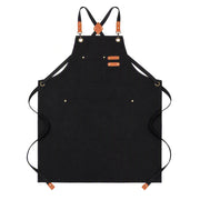 Grembiuli impermeabili in tela, colore nero, dimensioni 74 x 67,5 cm