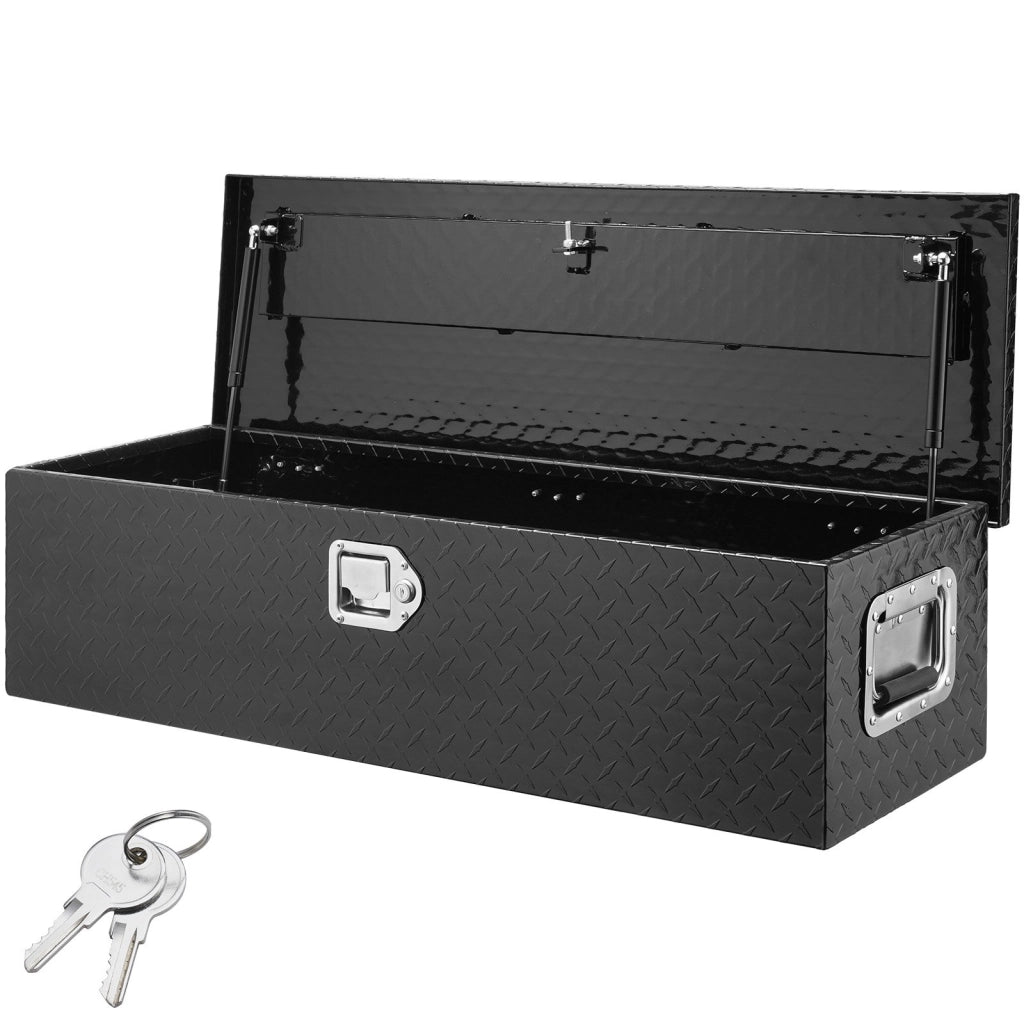 Cassetta degli Attrezzi JL-TB19-2 in Alluminio Mandorlato per Camioncino e Furgone Robusta e Impermeabile 99 x 33 x 25,4 cm 83L
