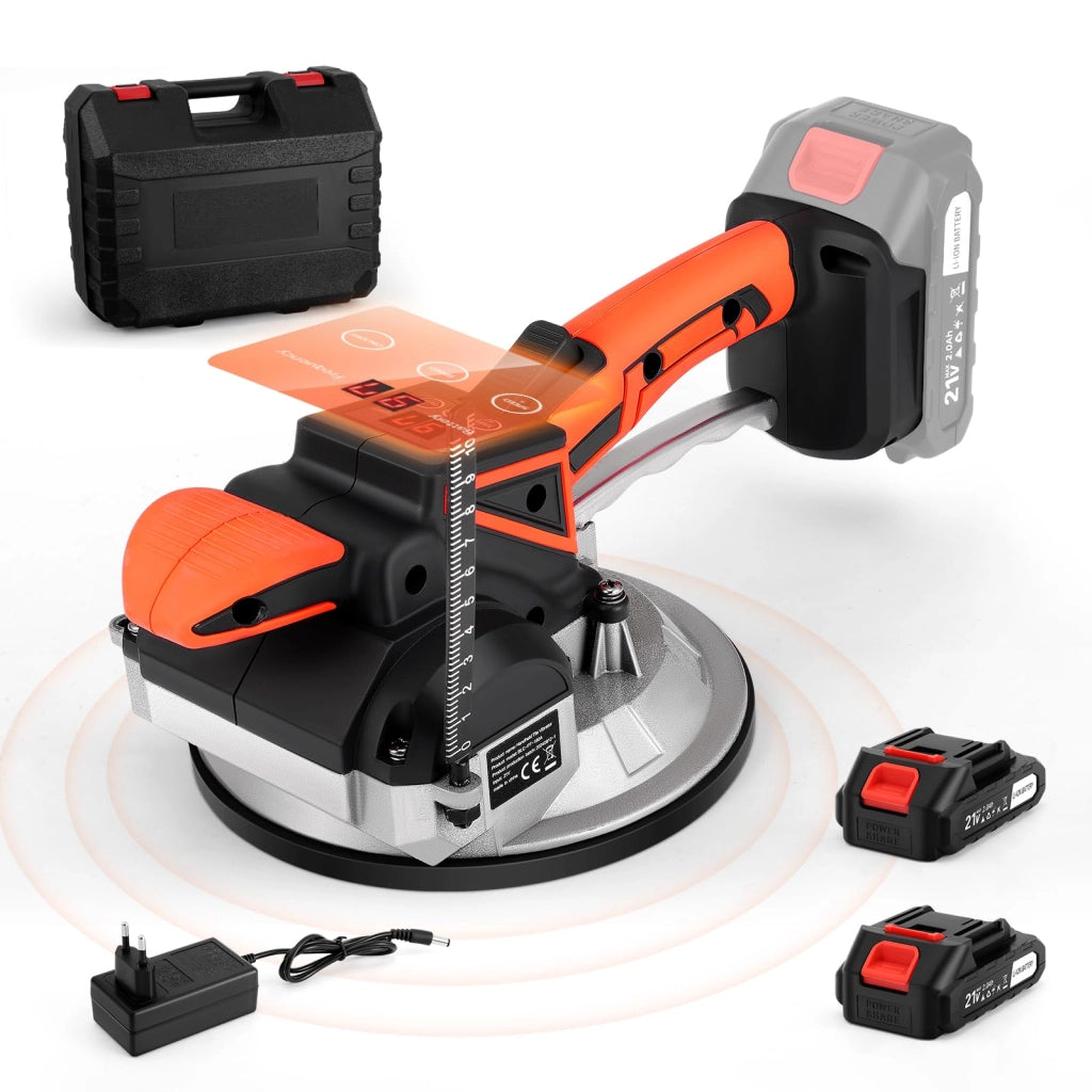 Vibratore manuale per piastrelle, potenza di aspirazione 100 kg, ventosa da 18 cm, 9 livelli