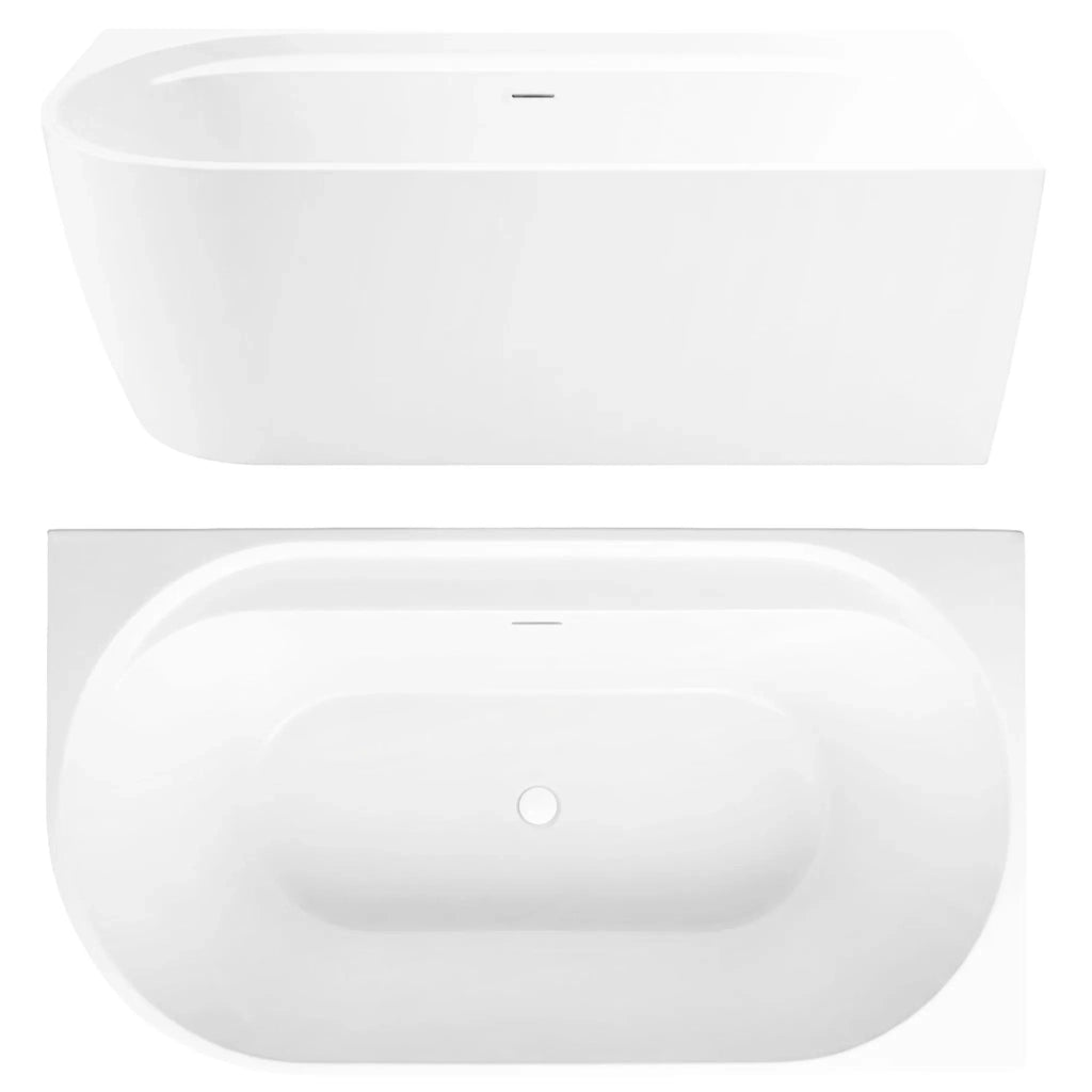 Vasca Bagno Rea Marion Right 170cm Copritappo rame spazzolato